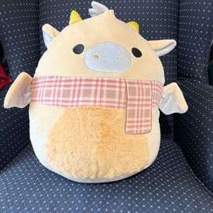 New Original Squishmallows Buck the Cow Plush Toy 16" Soft Cuddly Stuffed Animal